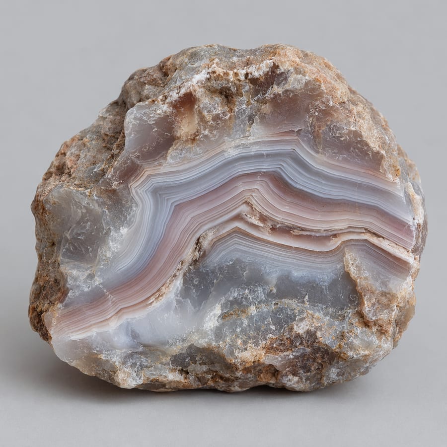 Agate du Botswana - Pierre brute