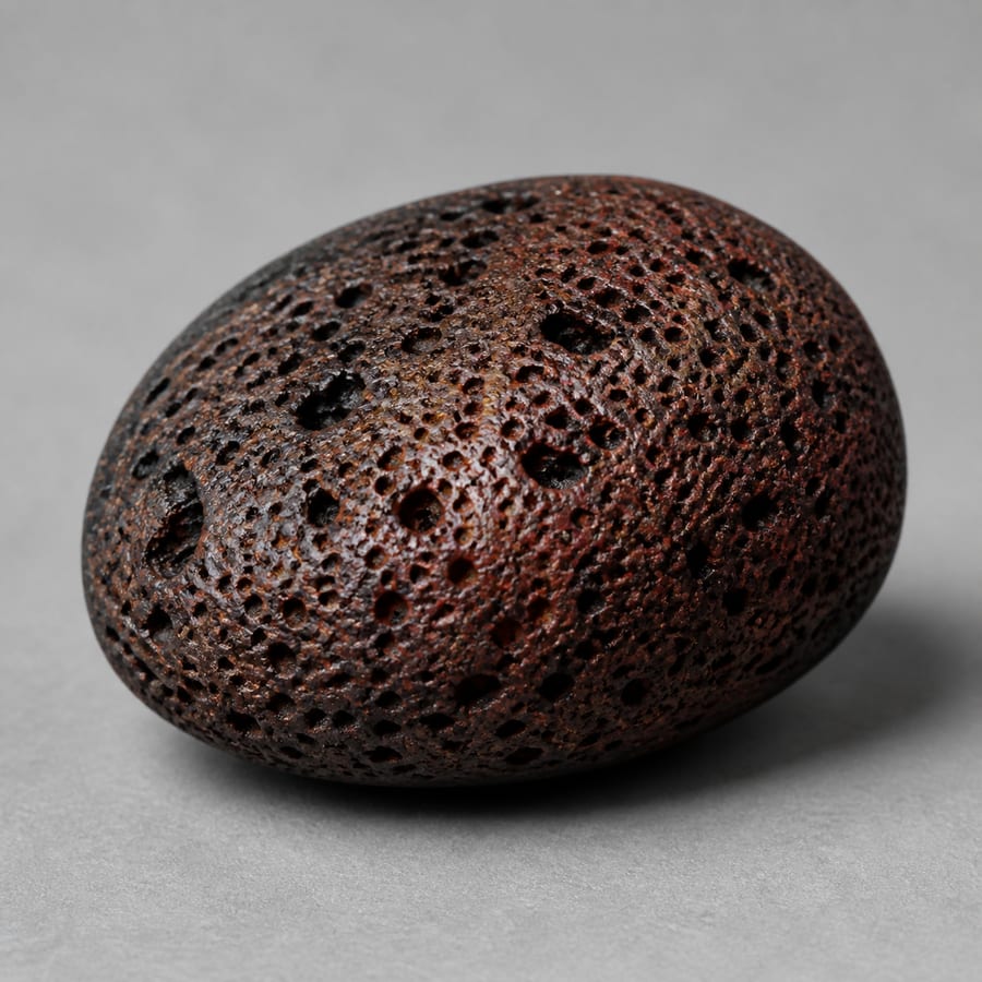Scorie volcanique - Pierre polie