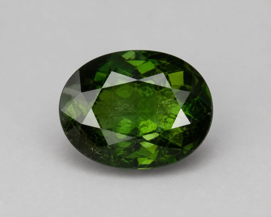 Tourmaline verte - Variante polie