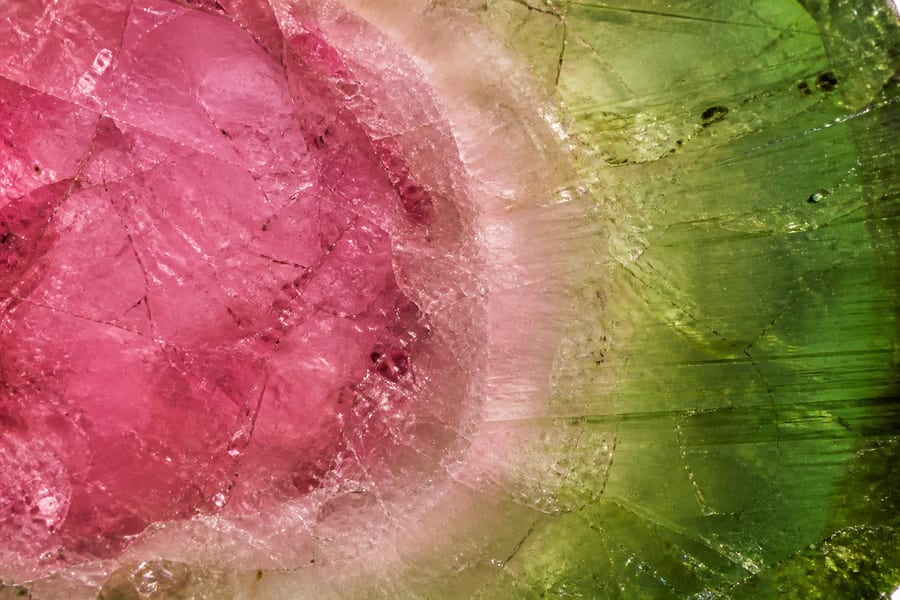 Tourmaline watermelon - Variante polie